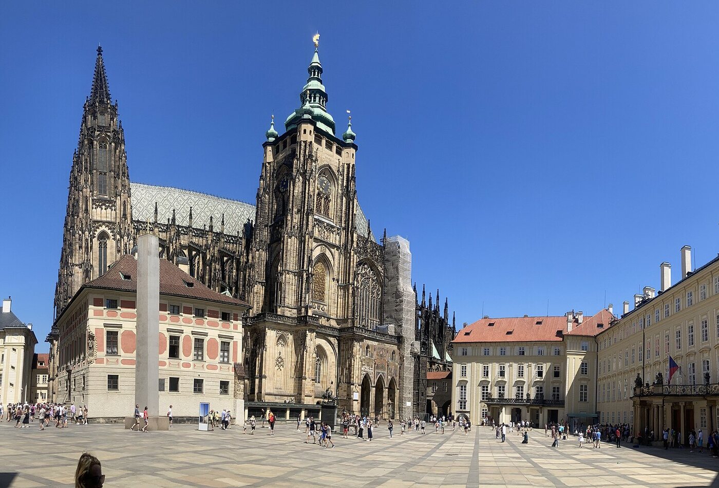 Prague Castle и St Vitus Cathedral для первый визит Central Europe