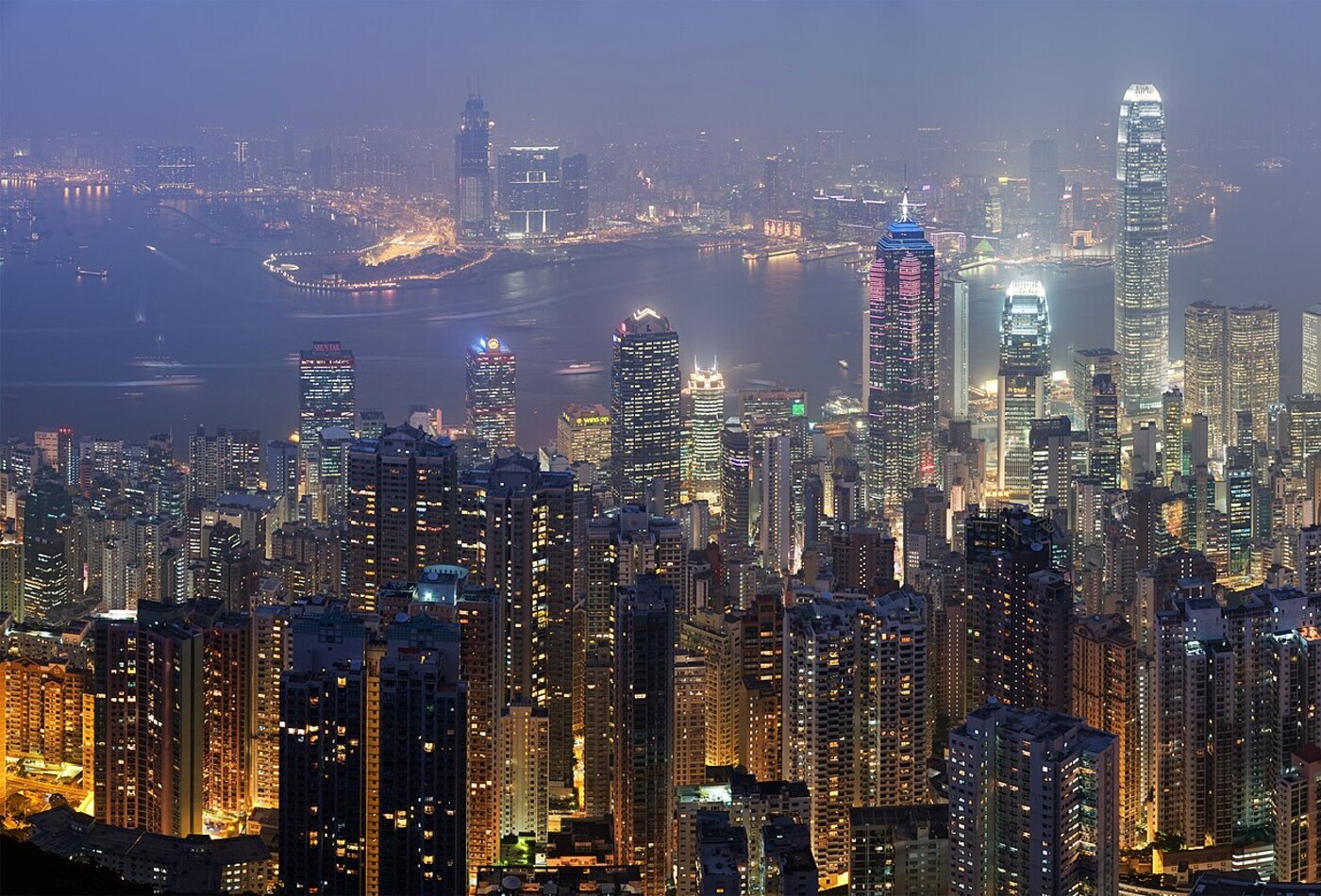 Victoria Harbour shoulder season Hong Kong