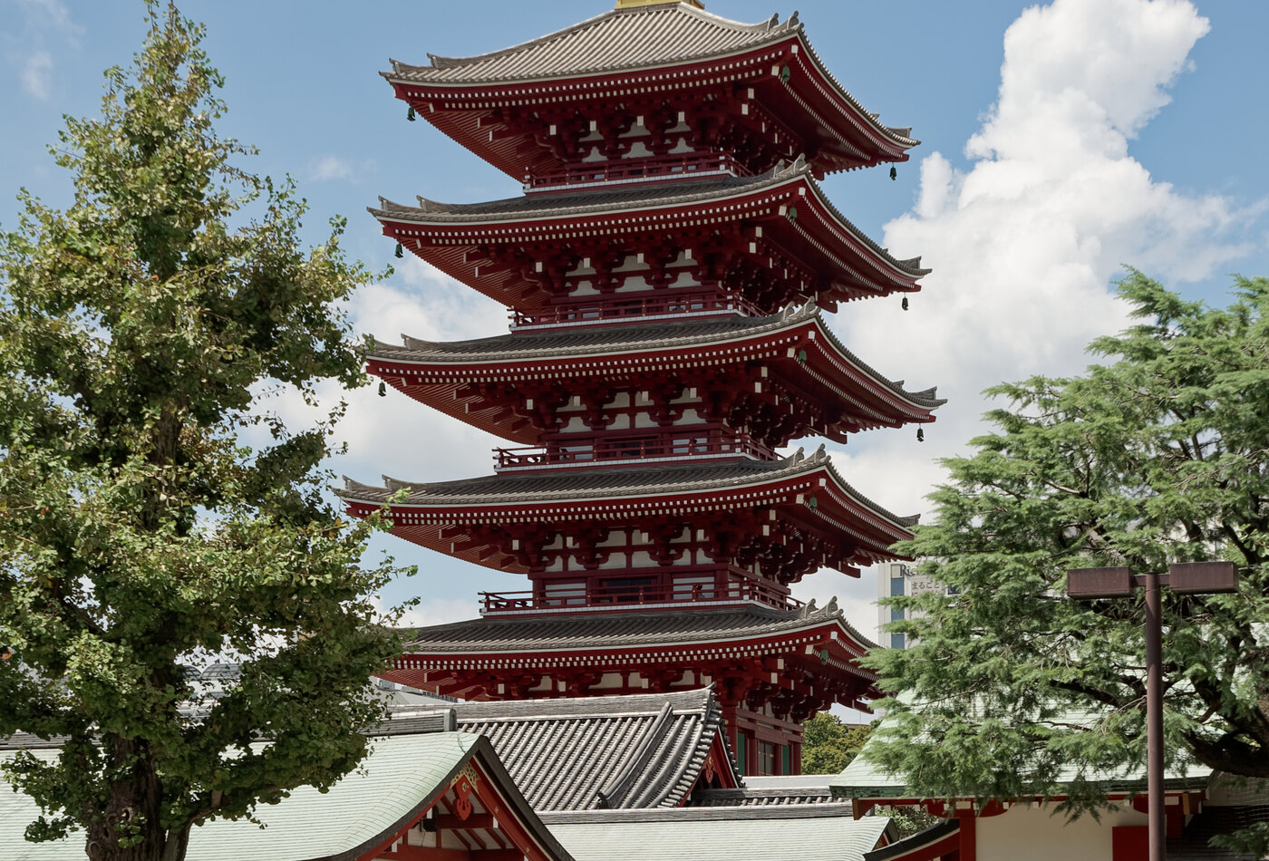 Tokyo temples и crowd management Japan
