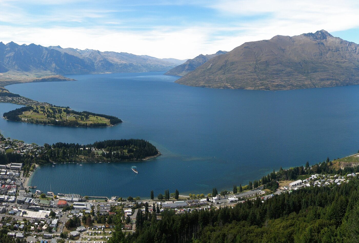Queenstown автомаршрут и New Zealand distances